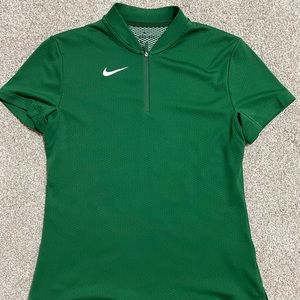 Womens Small green Nike polo